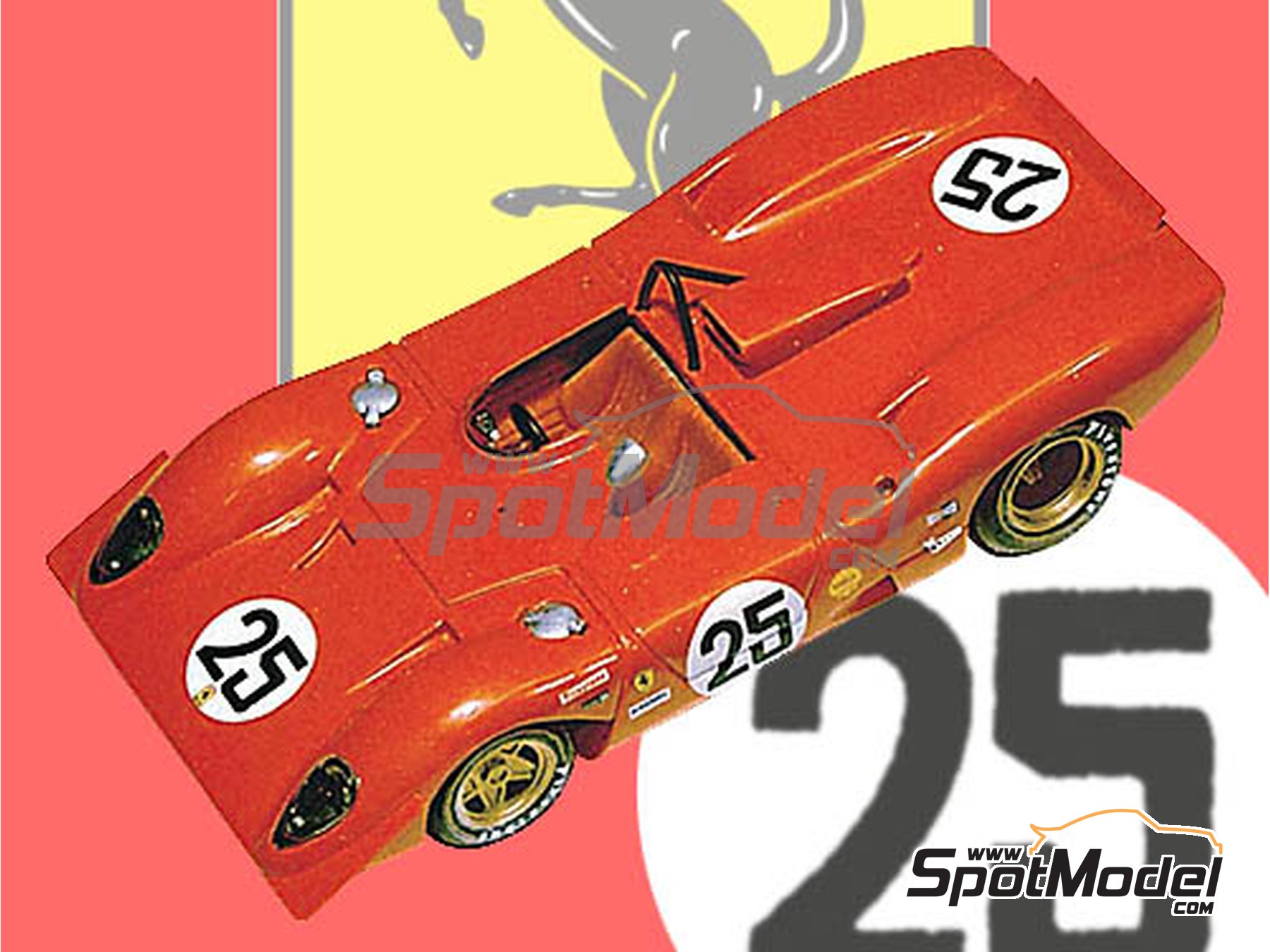 Tameo Kits TMK086: Car scale model kit 1/43 scale - Ferrari 312P